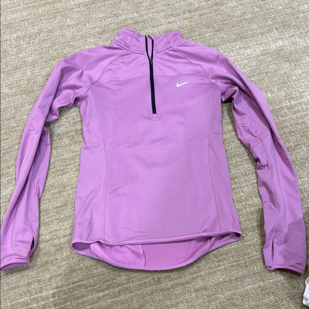 Nike Purple Fitted Zippered Sweatshirt
